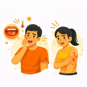 Mouth Sores and Heat Boils